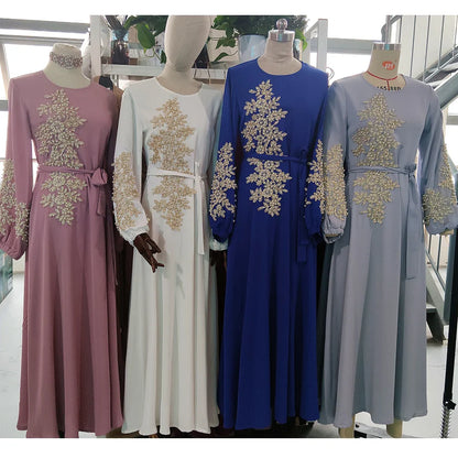 Saviig Ramadan Kaftan Abaya Dress for Muslim Women - Eid Mubarak Fashion