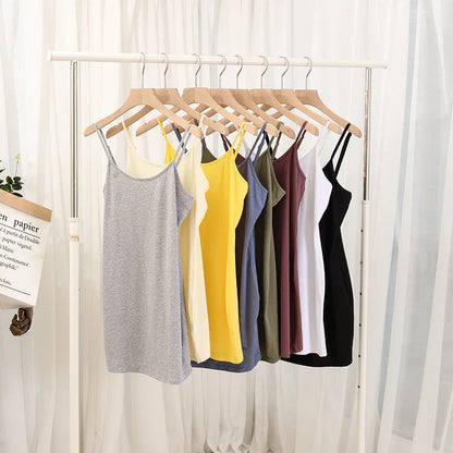Saviig Women's Cotton Tank Top Adjustable Strapless Slim Camis