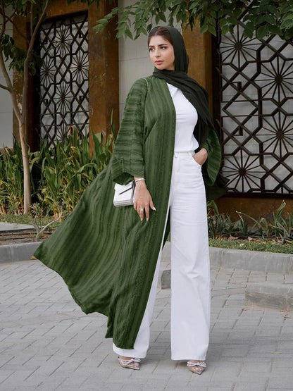 Saviig Ramadan Eid Mubarak Kaftan Robe Kimono Abaya Dress Muslim Women