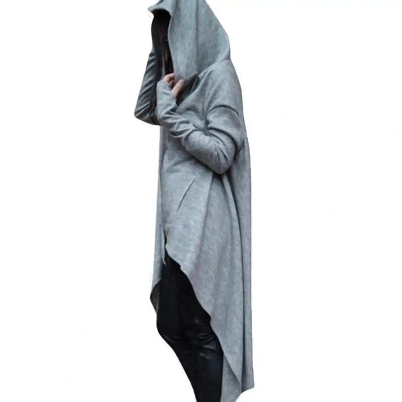 Saviig Irregular Hem Hoodie Dress: Cotton Fishtail Sweatshirt for Women
