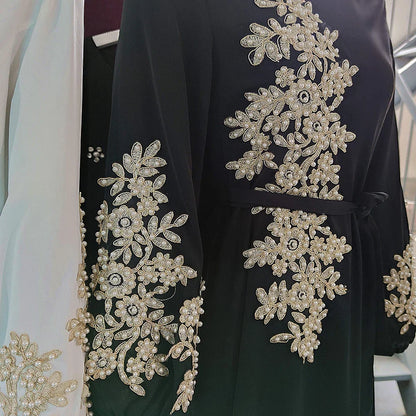 Saviig Ramadan Kaftan Abaya Dress for Muslim Women - Eid Mubarak Fashion