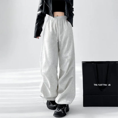 Saviig Wide Leg Drawstring Sweatpants Women's Casual Baggy Joggers