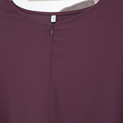 Saviig Casual Abaya Dress: Wide Sleeves, Zipper Front, Modest Muslim Fashion