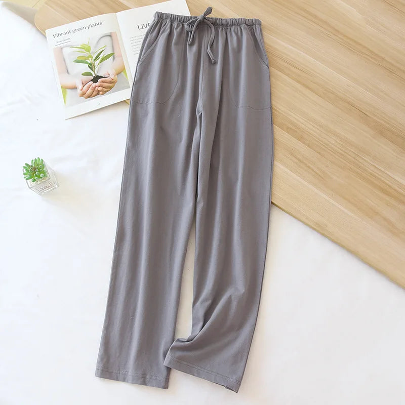 Saviig Cotton Knit Sleep Pants for Women