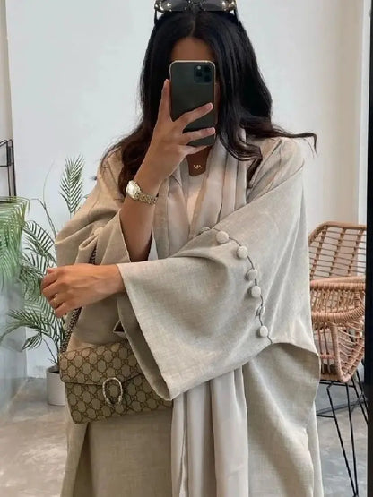 Saviig Ramadan Modest Kebaya Kimono Abaya African Kaftan Long Dress