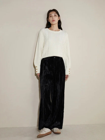 Saviig Winter Velvet Long Trousers for Women