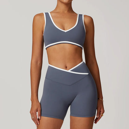 Saviig Yoga Set: High Waist Leggings & Sports Bra, Fitness Sportswear & Athletic Wear