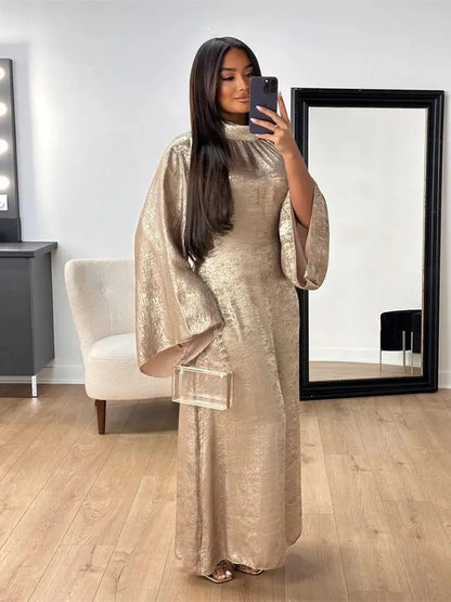 Saviig Shiny Satin Abaya Dubai Luxury 2025 Women Kaftan Dress Muslim Islam Abayas