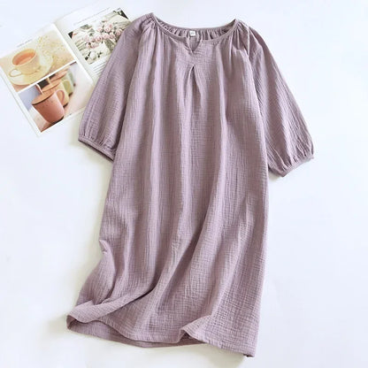 Saviig Cotton Crepe Sleeping Skirt for Women - Colorful and Comfortable