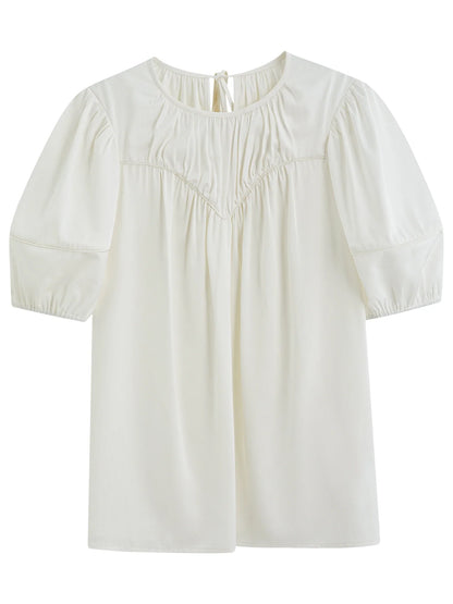 Saviig Linen Shirt: French Elegant Summer Top for Women