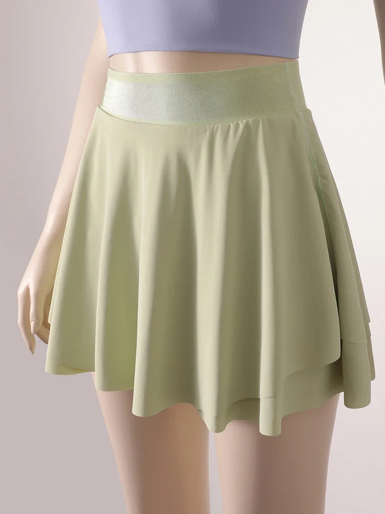 Saviig Arc Hip Yoga Dress: Quick-Drying Fitness & Golf Skirt
