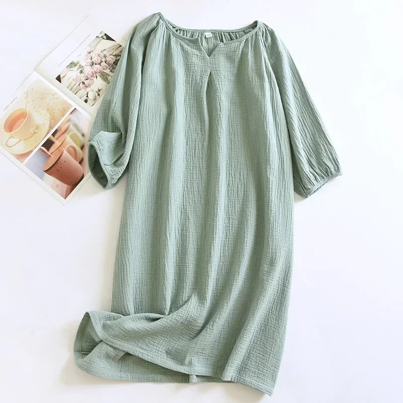 Saviig Cotton Crepe Sleeping Skirt for Women - Colorful and Comfortable