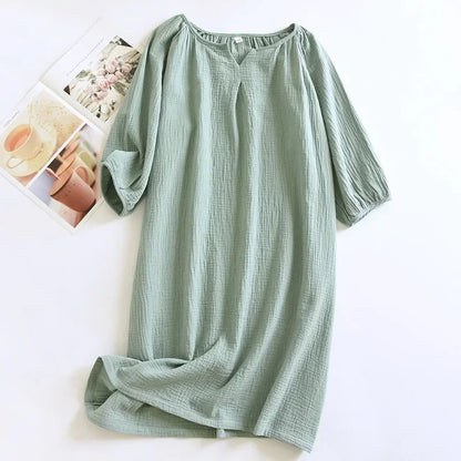 Saviig Cotton Crepe Sleeping Skirt for Women - Colorful and Comfortable