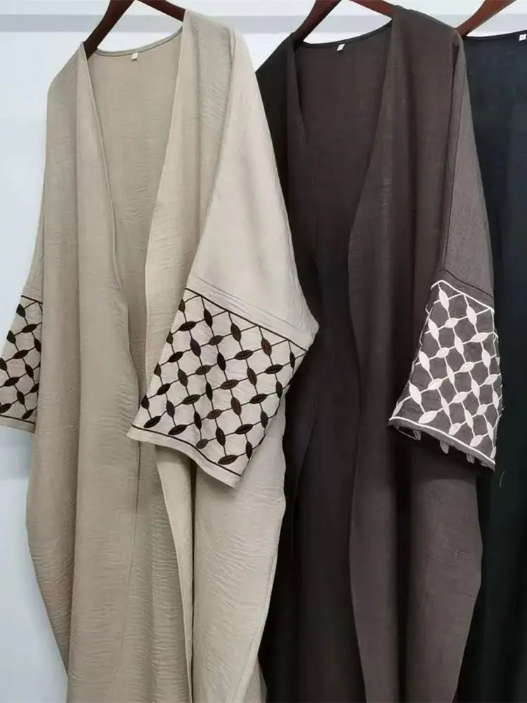 Saviig Eid Abaya Dubai Kaftan Modest Dress Open Kimono Abayas Women Islam
