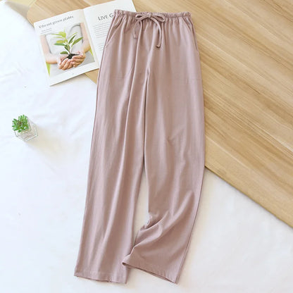 Saviig Cotton Knit Sleep Pants for Women