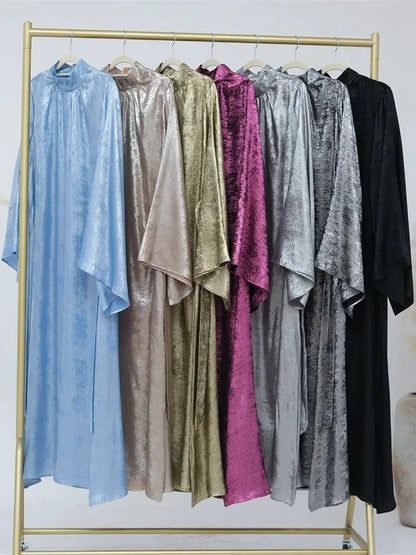 Saviig Shiny Satin Abaya Dubai Luxury 2025 Women Kaftan Dress Muslim Islam Abayas