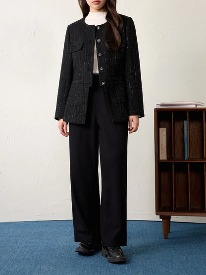 Saviig Beige Straight Trousers - Women's Spring Casual Pants