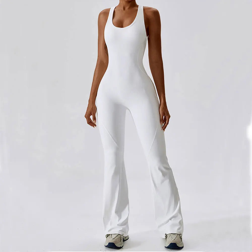 Saviig Women's Yoga Jumpsuit Fitness Romper Stretch Workout Bodysuit