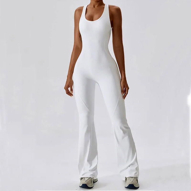 Saviig Women's Yoga Jumpsuit Fitness Romper Stretch Workout Bodysuit