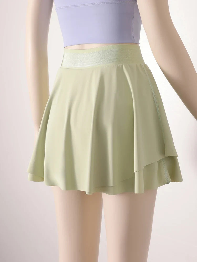 Saviig Arc Hip Yoga Dress: Quick-Drying Fitness & Golf Skirt