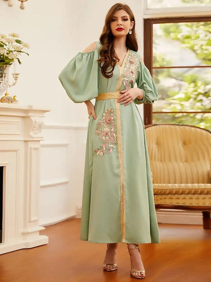 Saviig Ramadan Eid Kaftan Abaya Luxury Dress for Women Muslim Fashion
