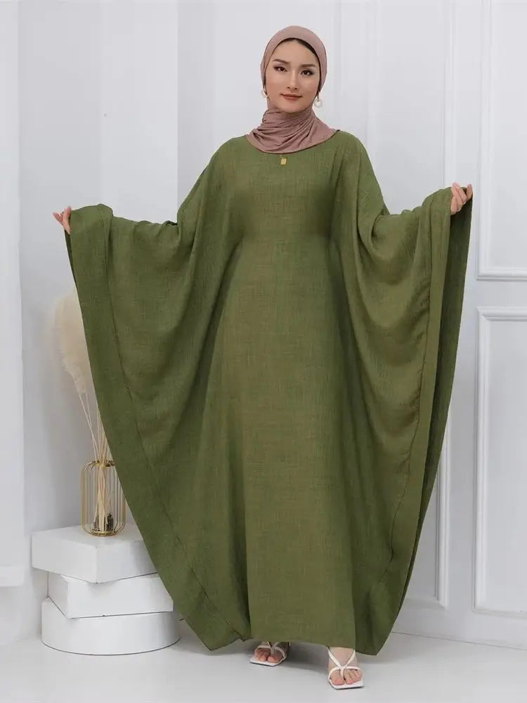 Saviig Ramadan Plus Size Kimar Kebaya Abaya Muslim Modest Dress for Women