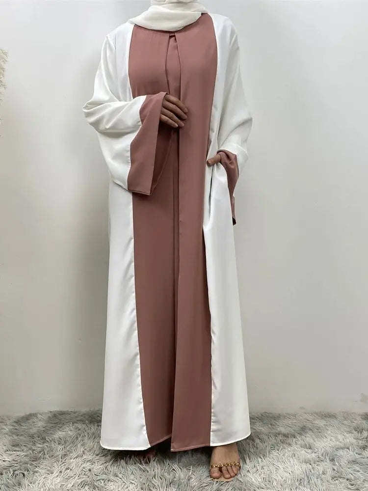 Saviig Luxury Splicing Abaya for Women - Ramadan Eid Muslim Modest Dress