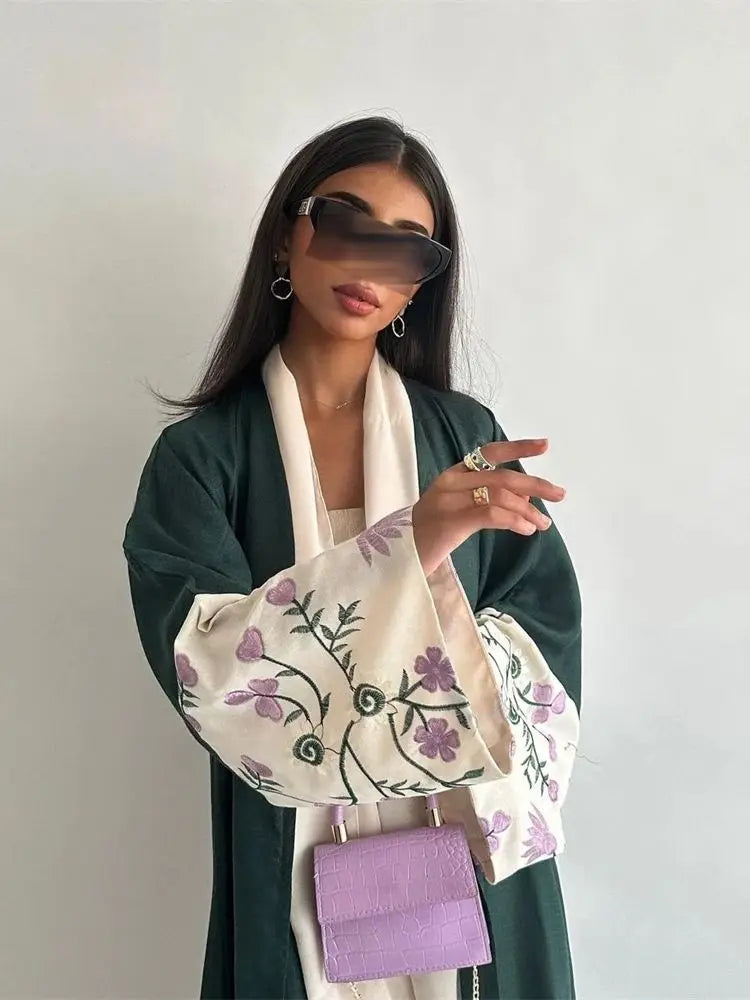 Saviig Luxe Kimono Abaya for Modest Muslim Women in Dubai Style