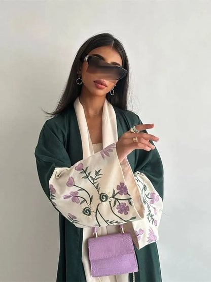 Saviig Luxe Kimono Abaya for Modest Muslim Women in Dubai Style