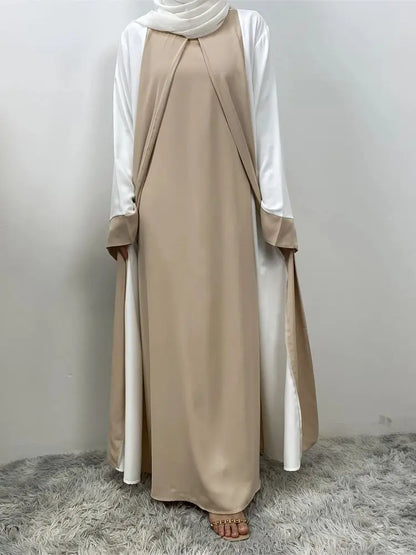 Saviig Luxury Splicing Abaya for Women - Ramadan Eid Muslim Modest Dress