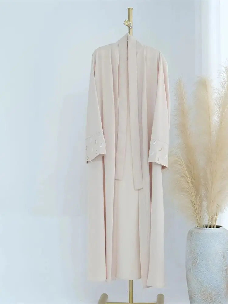 Saviig Moon Embroidered Kimono Abaya - Ramadan 2025 Collection