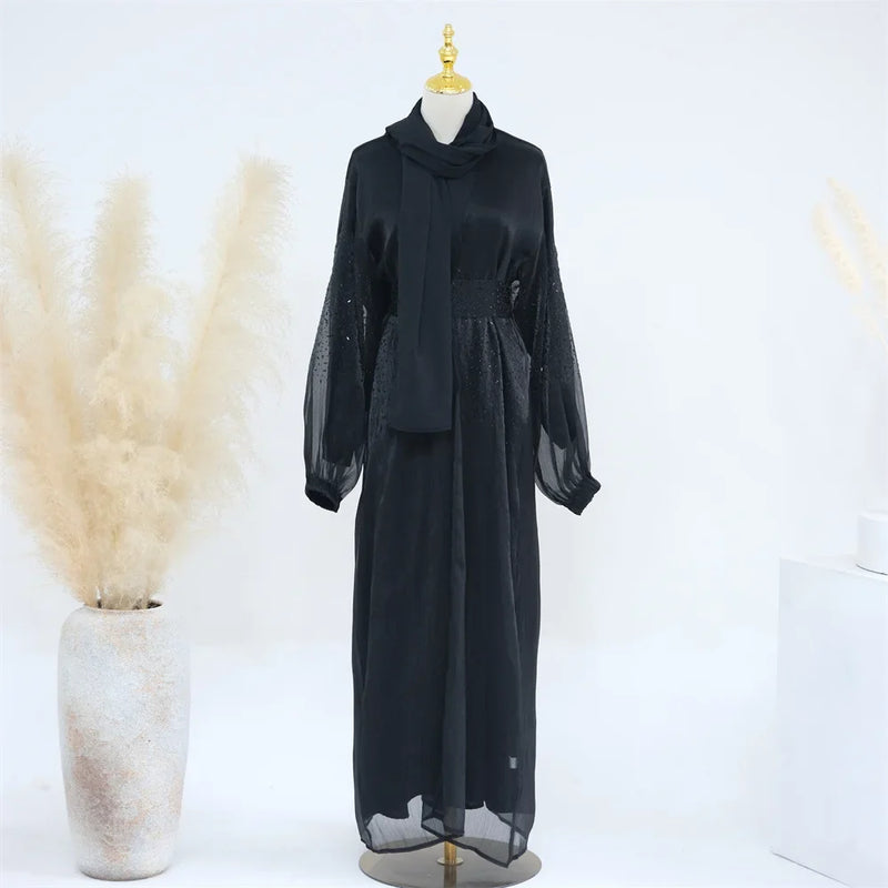 Saviig Ramadan Kaftan Abaya 2 Piece Set for Women