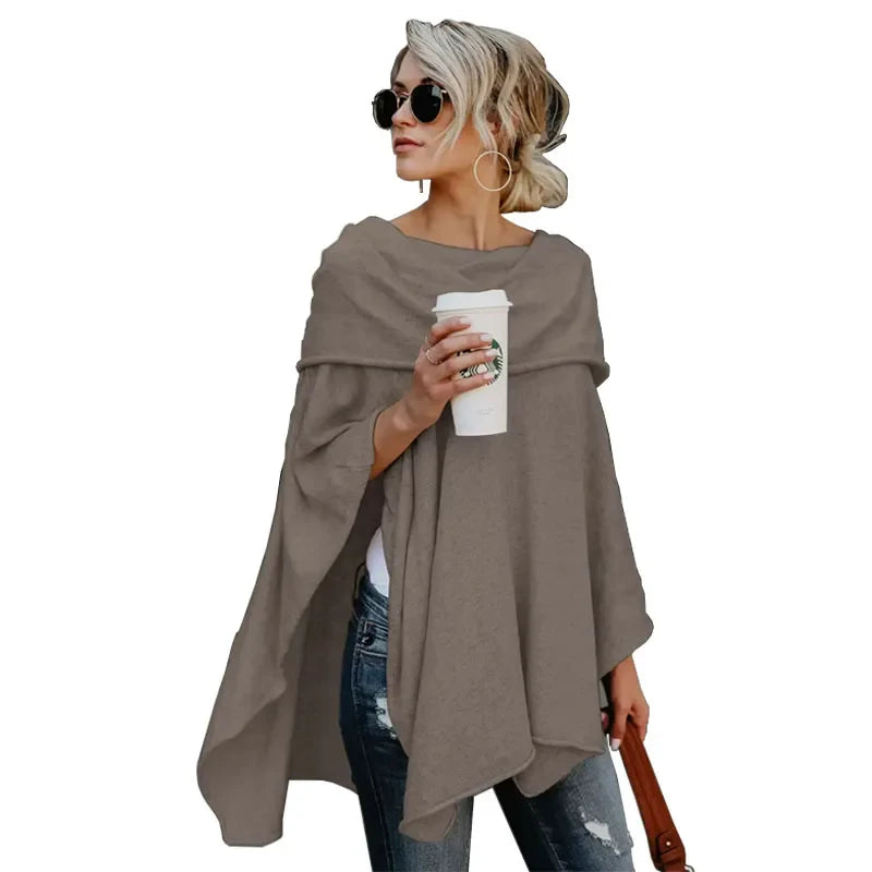 Saviig Off Shoulder Top: Irregular Hem Loose Fit Spring/Autumn Shirt