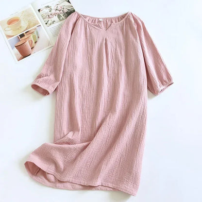 Saviig Cotton Crepe Sleeping Skirt for Women - Colorful and Comfortable