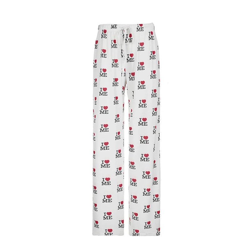 Saviig High-Waisted Printed Pajama Pants for Women