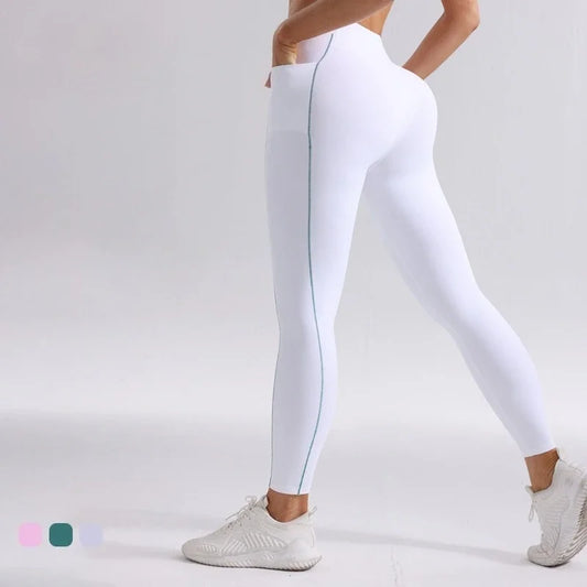 Saviig High Waist Yoga Gym Leggings with Pockets