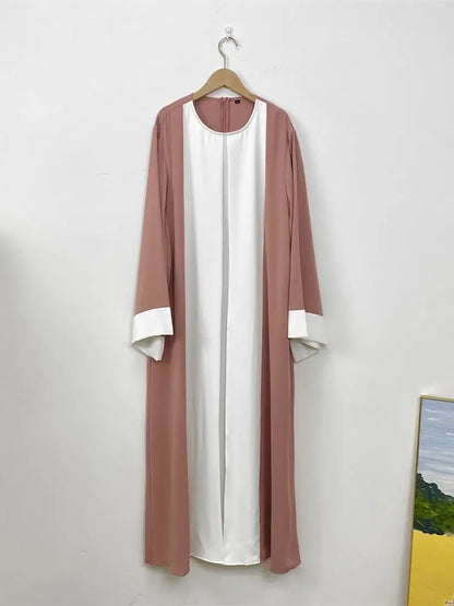 Saviig Luxury Splicing Abaya for Women - Ramadan Eid Muslim Modest Dress