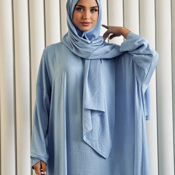 Saviig Ramadan Hooded Abaya Dress for Muslim Women