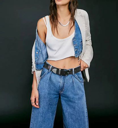 Saviig Sleeveless Cotton Summer Top for Women - Casual Streetwear Crop Tops