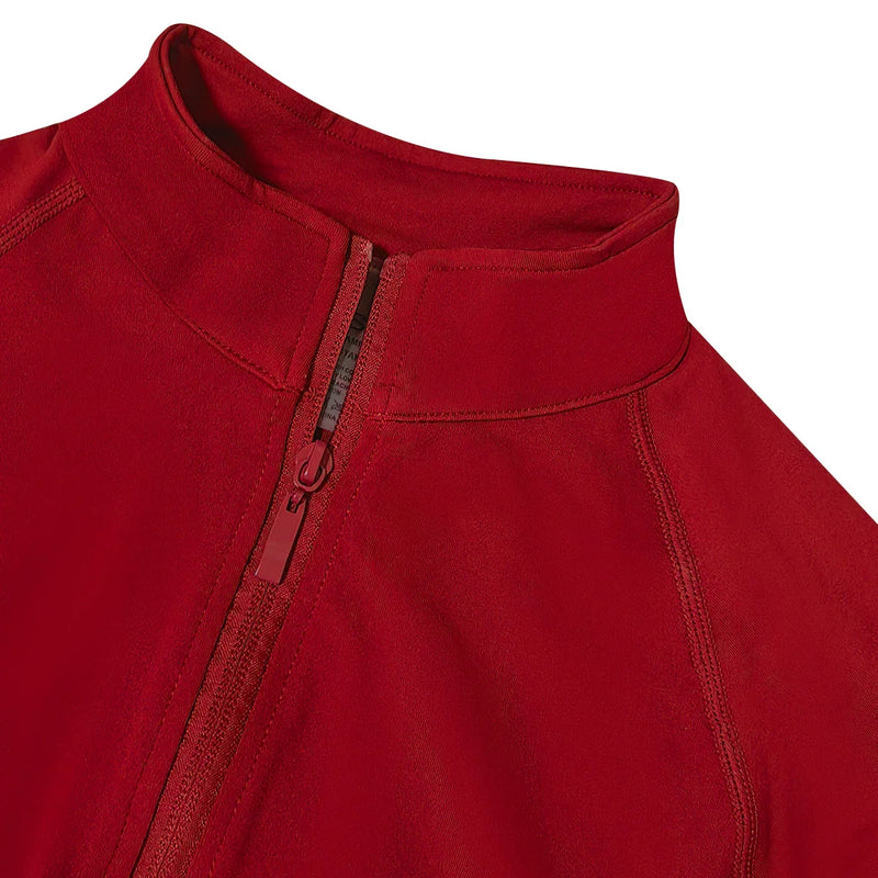 Saviig Women's Impact Zippy Jacket: Stylish Long Sleeve Workout Top for Active Sports.