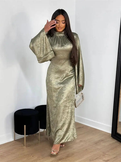Saviig Shiny Satin Abaya Dubai Luxury 2025 Women Kaftan Dress Muslim Islam Abayas