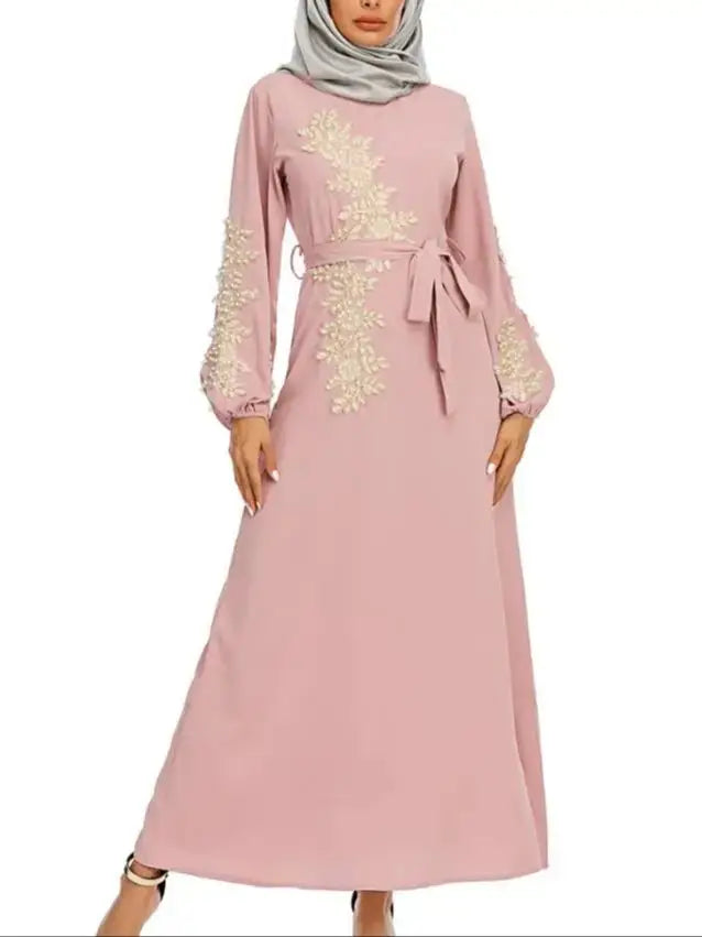 Saviig Ramadan Kaftan Abaya Dress for Muslim Women - Eid Mubarak Fashion