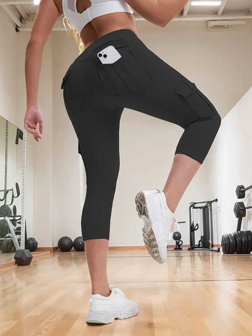 Saviig High Waist 4-Pocket Yoga Leggings for Women - Fitness & Running Gear