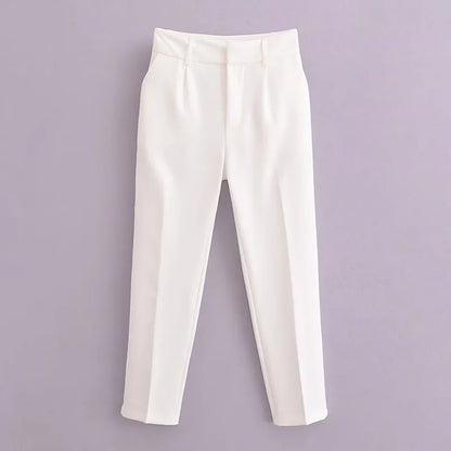 Saviig High Waist Slimming Suit Pants for Women