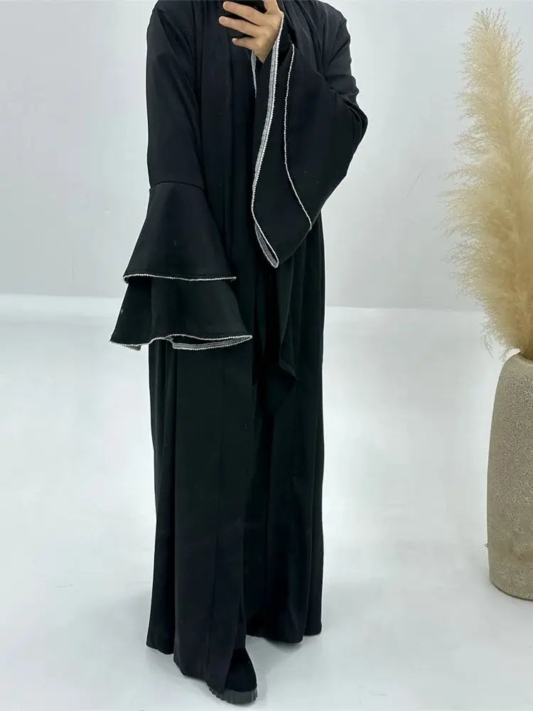 Saviig Ramadan Eid Abaya Set with Hijab & Kimono for Muslim Women