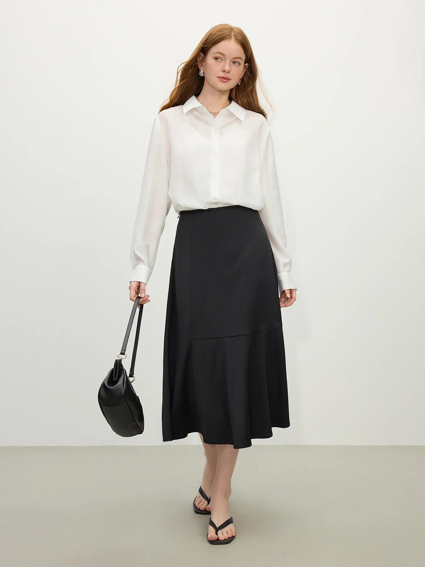 Saviig Tencel Acetate Sun Shirt - Lightweight UPF50+ Long Sleeve Cover-Up