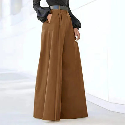 Saviig Wide Leg Flared Pants | High Waist Comfy Baggy Trousers