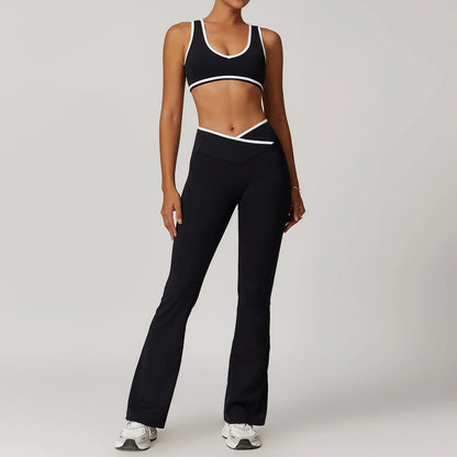 Saviig Yoga Set: High Waist Leggings & Sports Bra, Fitness Sportswear & Athletic Wear