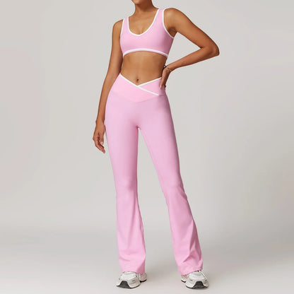 Saviig Yoga Set: High Waist Leggings & Sports Bra, Fitness Sportswear & Athletic Wear