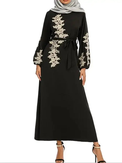 Saviig Ramadan Kaftan Abaya Dress for Muslim Women - Eid Mubarak Fashion